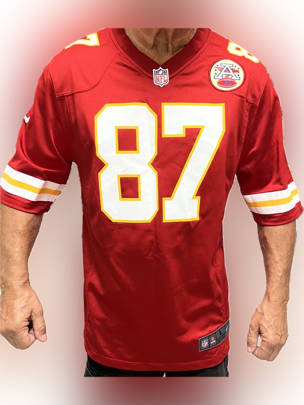 NFL Official Red #87 Kansas City “Travis Kelce” Football Jersey